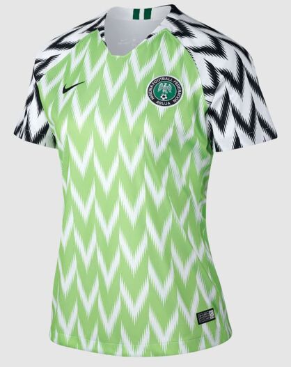 Maillot de football Nigeria blanc/noir/vert